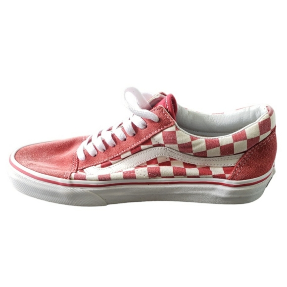 Vans Old School Skateboard Sneakers  Red White Checkered Men’s sz 7 women's 8.5 - Picture 11 of 11
